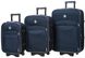 Набор чемоданов Bonro Style 3 штуки синий (10010301)