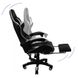 Кресло геймерское Bonro B-810 белое с подставкой для ног (42300048)