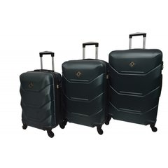 Набір валіз 3 штуки Bonro 2019 смарагдовий (10500309)
