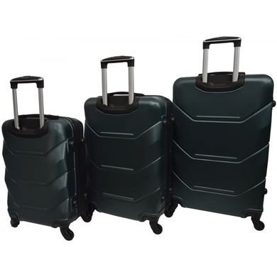 Набор чемоданов 3 штуки Bonro 2019 изумрудный (10500309)