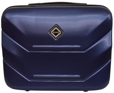 Комплект чемодан и кейс Bonro 2019 маленький темно-синий (10501004)
