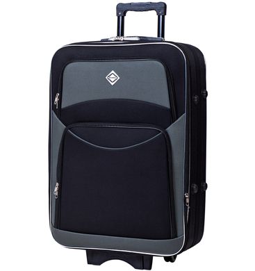 Набір дорожніх валіз Bonro Style 3 штуки чорно-сірий (10010305)