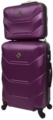 Комплект валіза і кейс Bonro 2019 маленький бузковий (10501006)