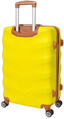 Комплект чемодан и кейс Bonro Next средний желтый (10066807)