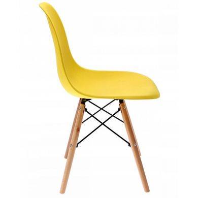 Кресло для кухни на ножках Bonro В-173 FULL KD желтое (4шт) (42400301)