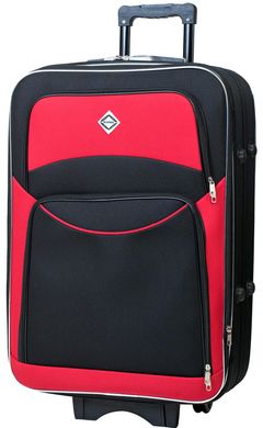 Дорожня валіза на колесах Bonro Style маленька чорно-червона (10011903)
