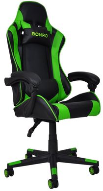 Кресло геймерское Bonro B-2013-2 зеленое (40800031)