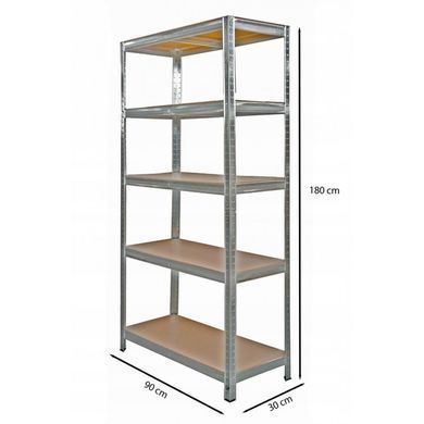 Стелаж металевий 180x90x30 Siker G9030 5 полиць (42401069)