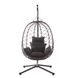 Подвесное кресло-качалка кокон Bonro B-015 черно-серое (42400409)