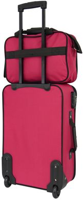 Набір валіз Bonro Best 2 шт і сумка вишневий (10080100)