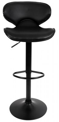 Барный стул со спинкой Bonro B-068 черный (черное основание) (2 шт) (47000050)