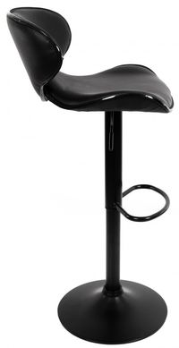 Барний стілець зі спинкою Bonro B-068 чорний (чорна основа) (42300090)
