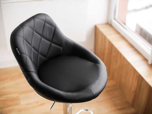 Барный стул со спинкой Bonro B-074 черный (42300091)