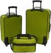Набор чемоданов Bonro Best 2 шт и сумка зеленый (10080101)