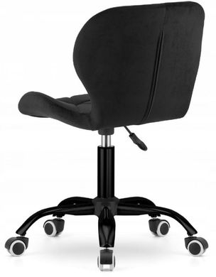 Кресло Bonro B-531 на колесах велюр черное (черное основание) (42300250)