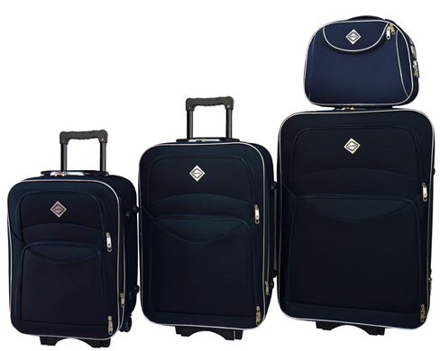 Набір валіз і кейс 4 в 1 Bonro Style синій (10120401)