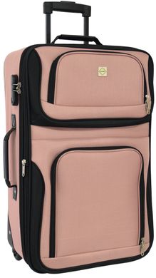 Набір валіз Bonro Best 2 шт і сумка рожевий (10080103)