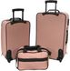 Набір валіз Bonro Best 2 шт і сумка рожевий (10080103)