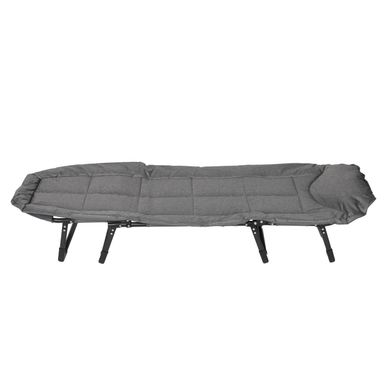 Шезлонг лежак кровать раскладная Bonro B2002-4 темно-серый (42400530)
