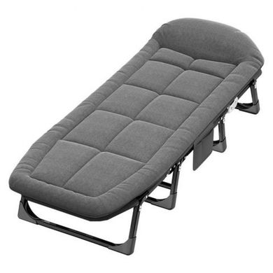 Шезлонг лежак ліжко розкладне Bonro B2002-4 темно-сірий (42400530)