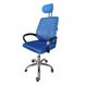 Крісло офісне Bonro B-6200 синє (42400131)
