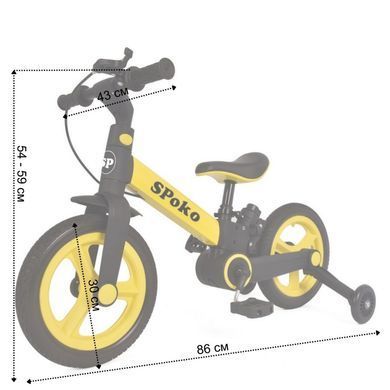 Биговел велосипед 3в1 Spoko SP-150 черно-желтый (42412142)