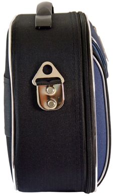 Комплект валіза та кейс Bonro Style маленький чорно-темно-синій (10120106)