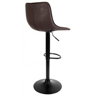 Барний стілець зі спинкою Bonro B-081 темно-коричневий (2 шт) (47000046)