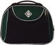 Комплект чемодан и кейс Bonro Style средний черно-зеленый (10120210)
