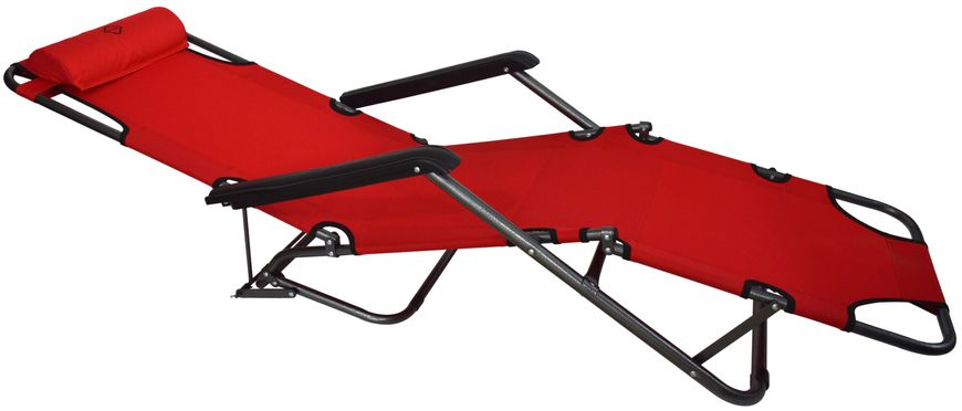 Шезлонг лежак Bonro 178 см красный (70000009)