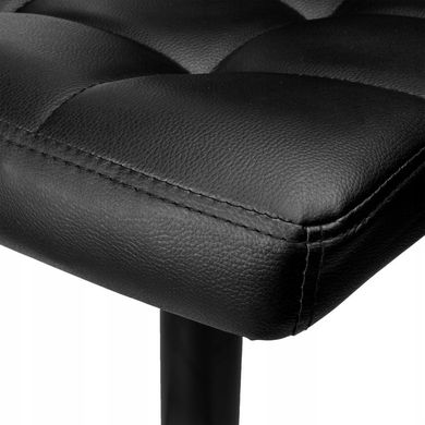 Барный стул со спинкой Bonro BN-0106 черный с черным основанием (42400437)