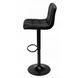Барный стул со спинкой Bonro BN-0106 черный с черным основанием (42400437)