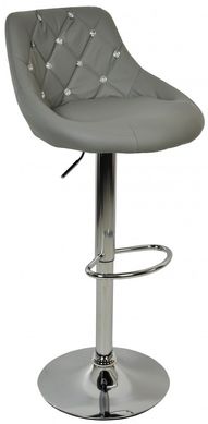 Барный стул со спинкой Bonro B-801C серый (40080038)