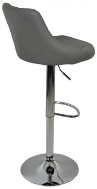 Барный стул со спинкой Bonro B-801C серый (40080038)