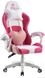 Крісло геймерське Bonro Lady 807 рожево-біле (42300098)