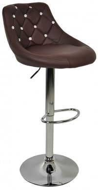 Барный стул со спинкой Bonro B-801C коричневый (40080037)