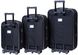 Набір дорожніх валіз Bonro Style 3 штуки чорно-т.синій (10010307)