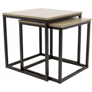 Журнальный столик комплект 2 в 1 Bonro B-150 темно-коричневый (42400392)