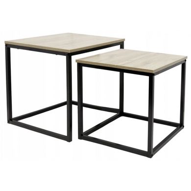 Журнальний столик комплект 2 в 1 Bonro B-150 темно-коричневий (42400392)