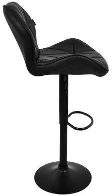 Барний стілець зі спинкою Bonro B-087 чорний (чорна основа) (40080062)