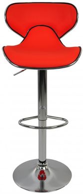 Барний стілець зі спинкою Bonro B-678 червоний (40080033)