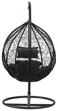 Підвісне крісло-гойдалка кокон Bonro 329M (чорно-сіре) (46000011)