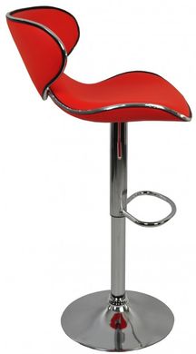 Барний стілець зі спинкою Bonro B-678 червоний (40080033)