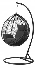 Підвісне крісло-гойдалка кокон Bonro 329S (чорно-сіре) (46000009)
