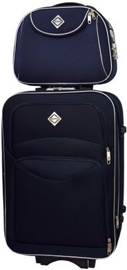 Комплект чемодан и кейс Bonro Style маленький синий (10120101)