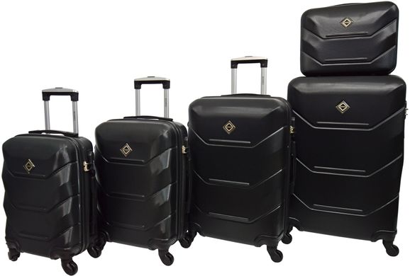 Набір валіз 5 штук Bonro 2019 чорний (10500107)