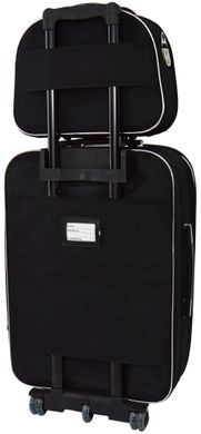 Комплект чемодан и кейс Bonro Style маленький черно-красный (10120102)