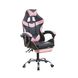 Кресло геймерское Bonro BN-810 розовое с подставкой для ног (42400284)