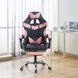 Крісло геймерське Bonro BN-810 рожеве з підставкою для ніг (42400284)