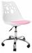 Крісло офісне, комп'ютерне Bonro B-881 біле з рожевим сидінням (4230015)